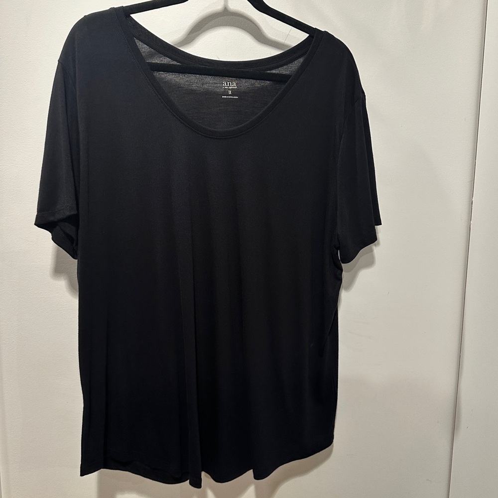 a.n.a Black Short Sleeve Women's Tee
